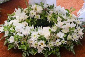 Open Funeral Wreath